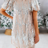 Champagne Bubbles Sequin Dress