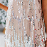 Champagne Bubbles Sequin Dress