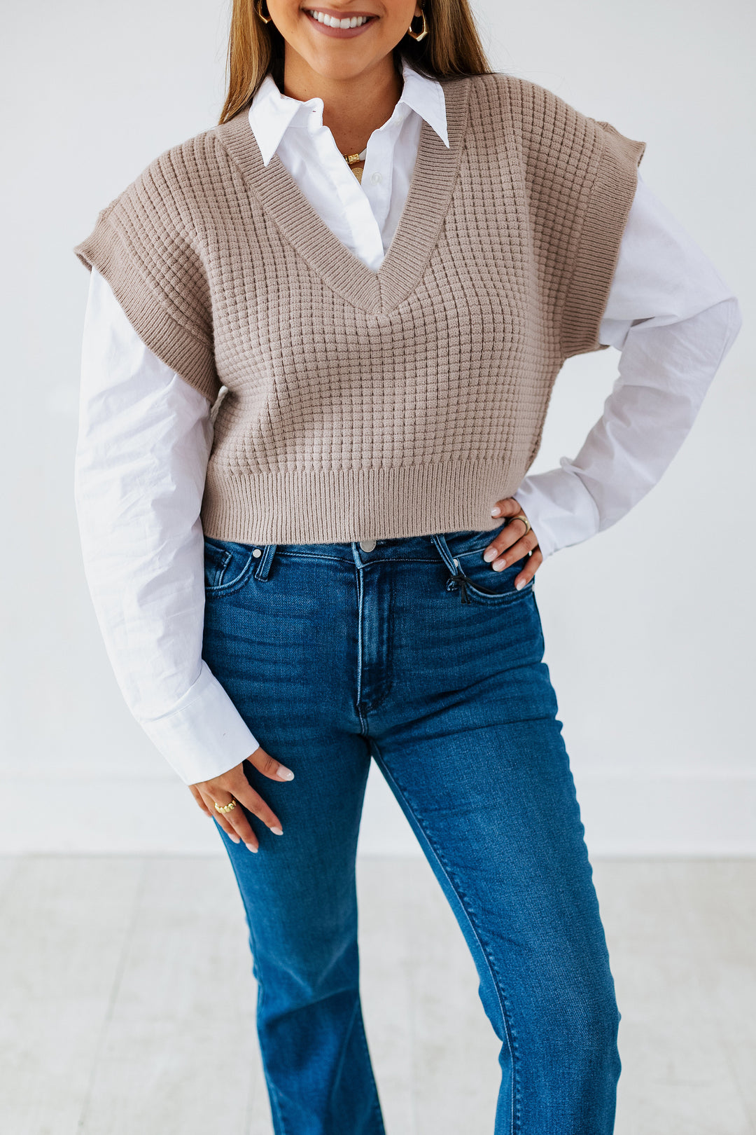 LESLIE LAYERED SWEATER VEST