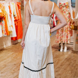 RIC RAC TRIM MAXI DRESS