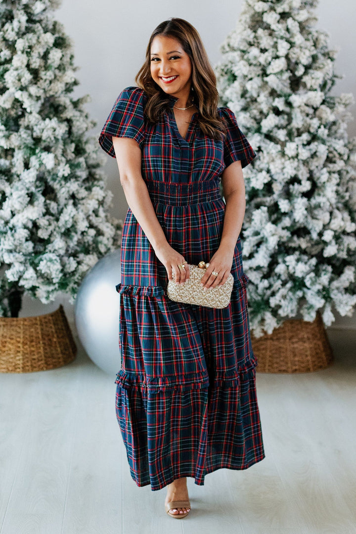 CHAPMAN PLAID MAXI DRESS