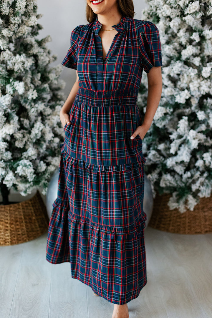 CHAPMAN PLAID MAXI DRESS