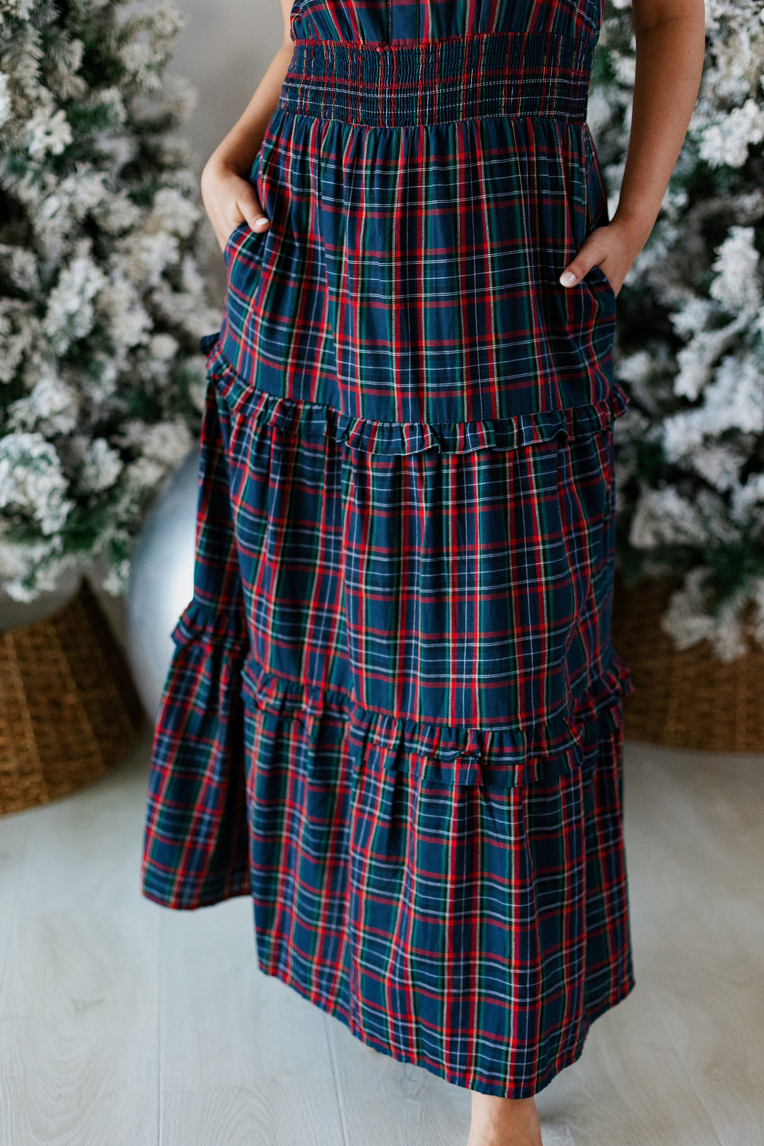 CHAPMAN PLAID MAXI DRESS