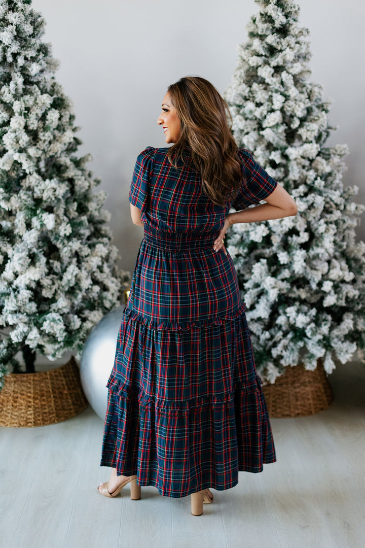 CHAPMAN PLAID MAXI DRESS