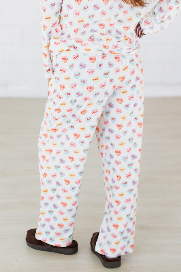 CANDY HEARTS LONGSLEEVE PAJAMA SET