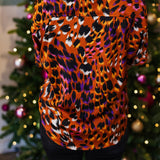 Rust Leopard Top