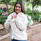 COZY UP FUR JACKET: CREAM