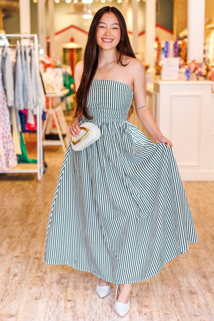 NOIR PROMENADE DRESS - BLACK &amp; OFF WHITE