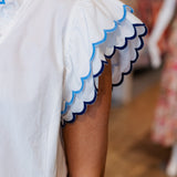 CLOUDY SCALLOP TRIM TOP