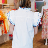 CLOUDY SCALLOP TRIM TOP