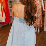 ICY DENIM MINI DRESS