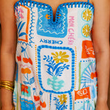 PARADISE PRINT MINI DRESS
