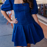 Indigo Dreams Square Neck Denim Dress