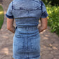 KIMMY BELTED DENIM DRESS