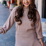 Make It A Double Mocha Knit Sweater