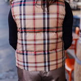 Falling for Plaid Puffer Vest