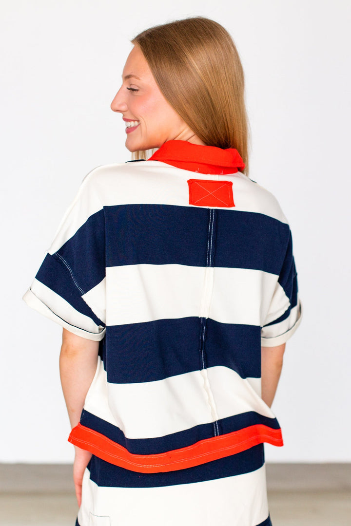 AMERICANA RUGBY STRIPE TOP