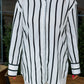 WIDE STRIPE SHIRT WHITE/BLACK