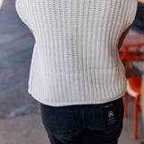 Buttoned Up Chunky Knit Sweater Vest