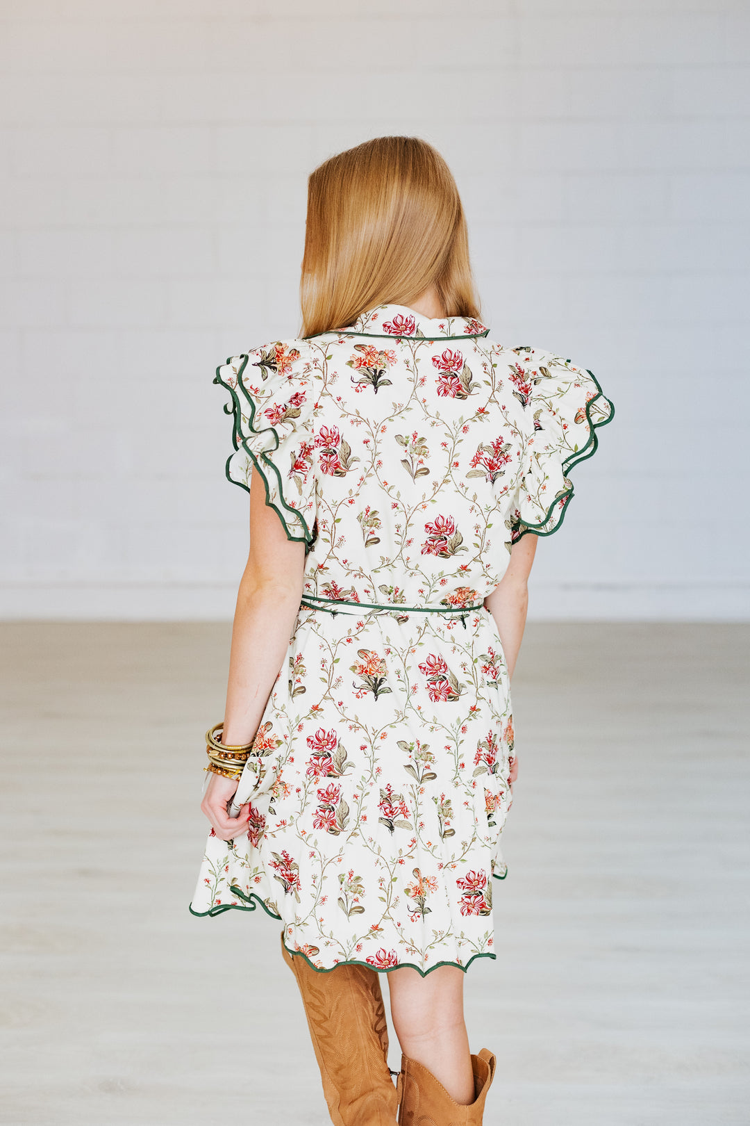 VINTAGE FLORAL MINI DRESS