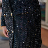 Modern Elegance Tweed Blazer Dress