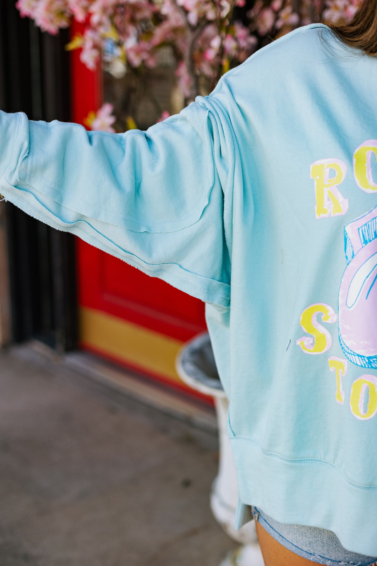 ROLLING STONES SWEATSHIRT / LIGHT BLUE