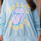 ROLLING STONES SWEATSHIRT / LIGHT BLUE