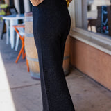 Black & Gold Lurex Knit Pant