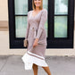 FALLING FOR YOU PLEATED SWEATER DRESS