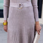 FALLING FOR YOU PLEATED SWEATER DRESS