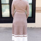 FALLING FOR YOU PLEATED SWEATER DRESS