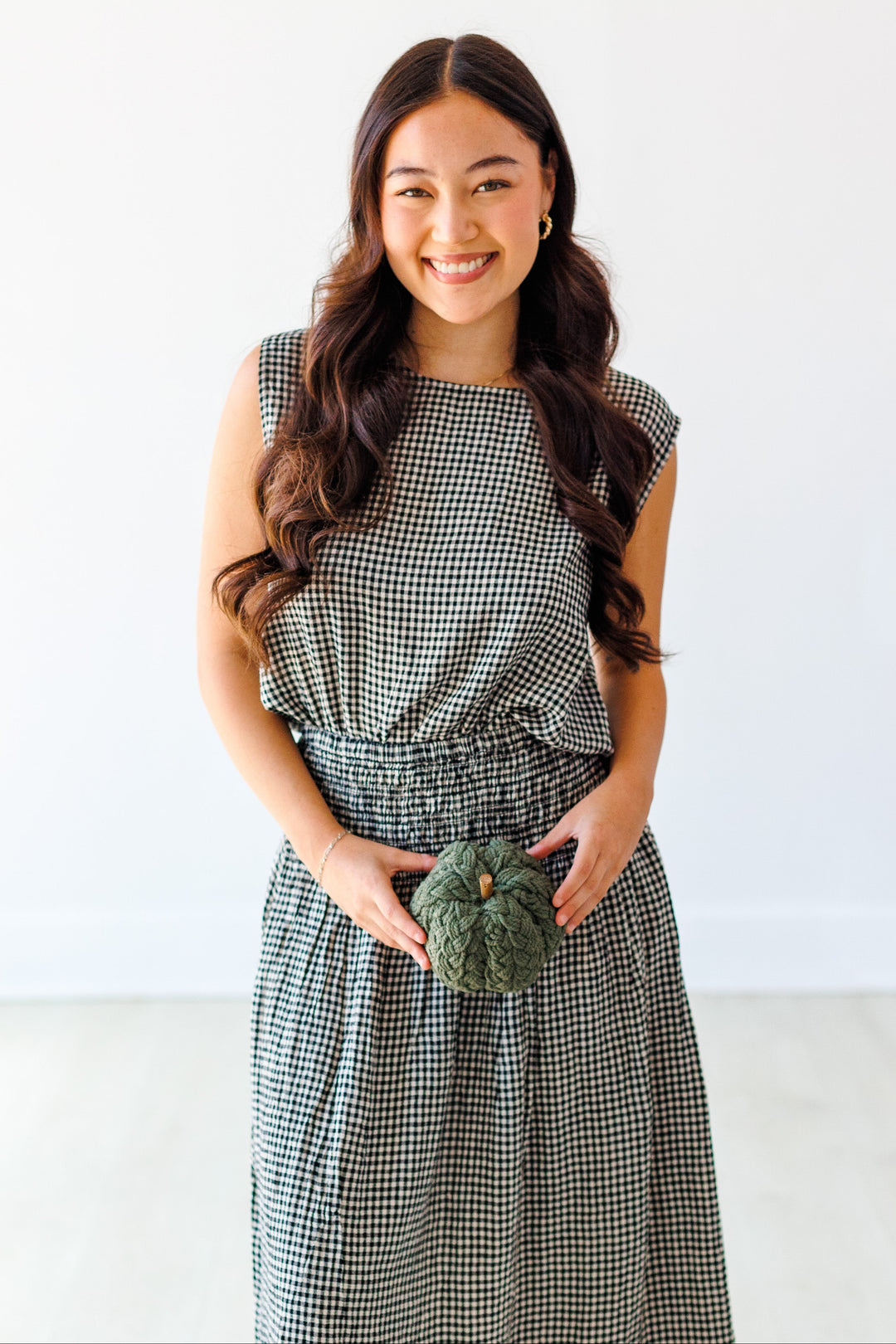 Z SUPPLY: BLACK MERIT GINGHAM TOP