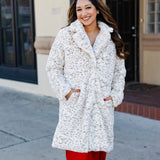 High Style Leopard Faux Fur Coat