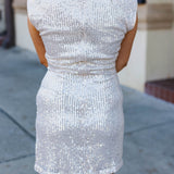 Tall Glass of Champagne Sequin Dress