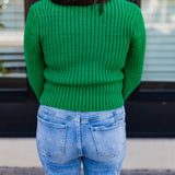 Mean Green Chunky Knit Sweater