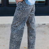 Spotted In Leopard Wide Leg Jean