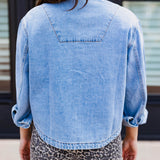 Cowgirl Up Crop Denim Jacket