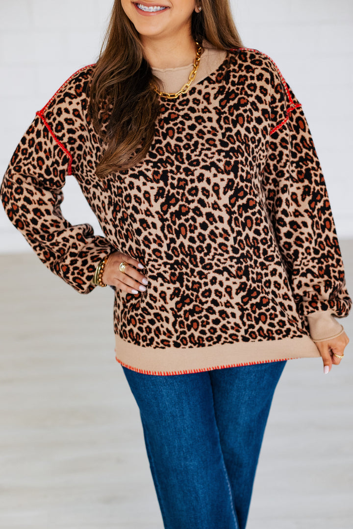 CECILIA CHEETAH PRINT SWEATER