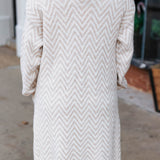 Ivory Sands Chevron Cardigan