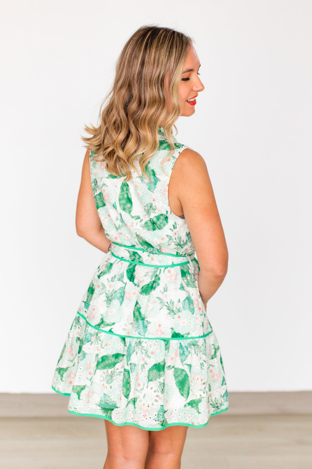GARDEN PARTY EYELET MINI SUNDRESS