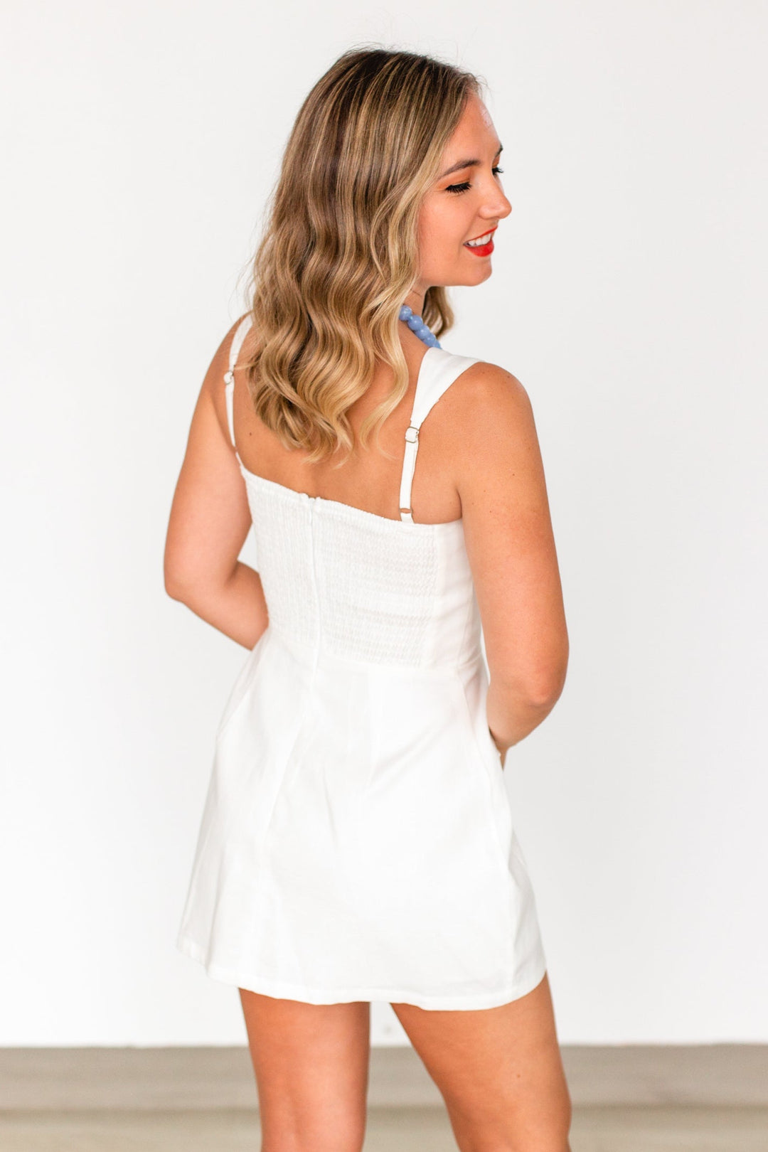 linen square neck dress sleeveless CASSIDY The Audrey Square Neck Linen Dress is a classic piece Baby Blue Square Neck Mini