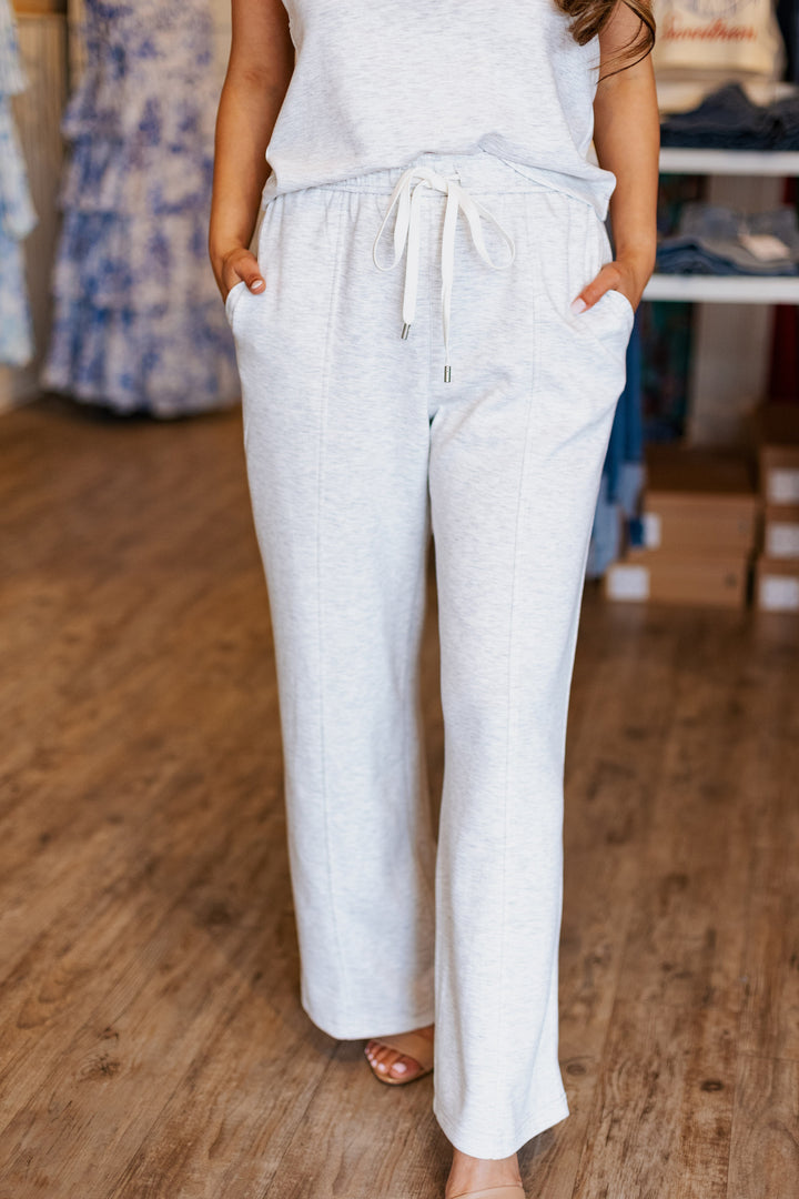 HEATHER GREY SOFT MODAL PANTS
