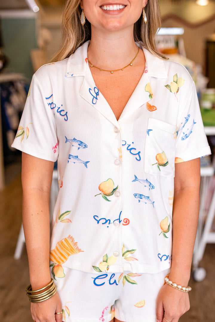 Z SUPPLY: BEACH DAYS PAJAMA TOP