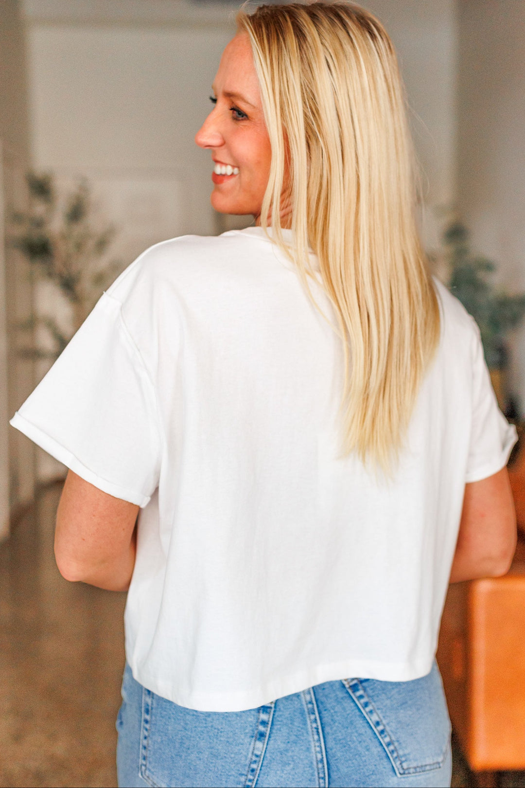 AMERICANA EMBROIDERED TEE