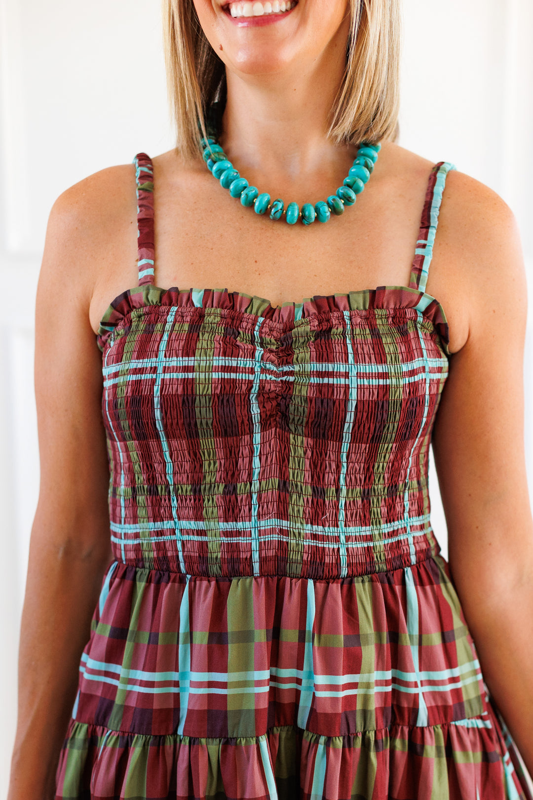 AUTUMN PLAID MAXI DRESS