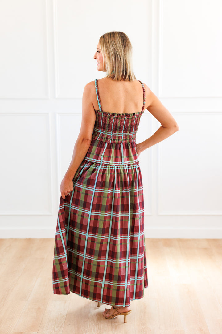 AUTUMN PLAID MAXI DRESS
