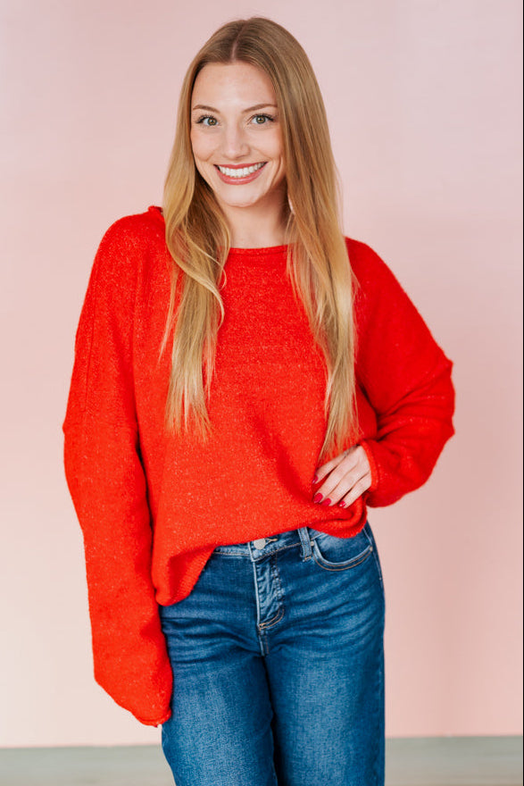 EASY DAYS SWEATER - RED