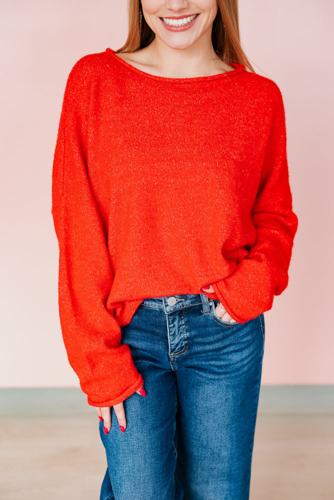 EASY DAYS SWEATER - RED