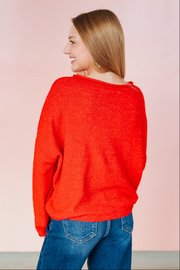 EASY DAYS SWEATER - RED