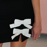 For the Thrill Bow Detail Skirt